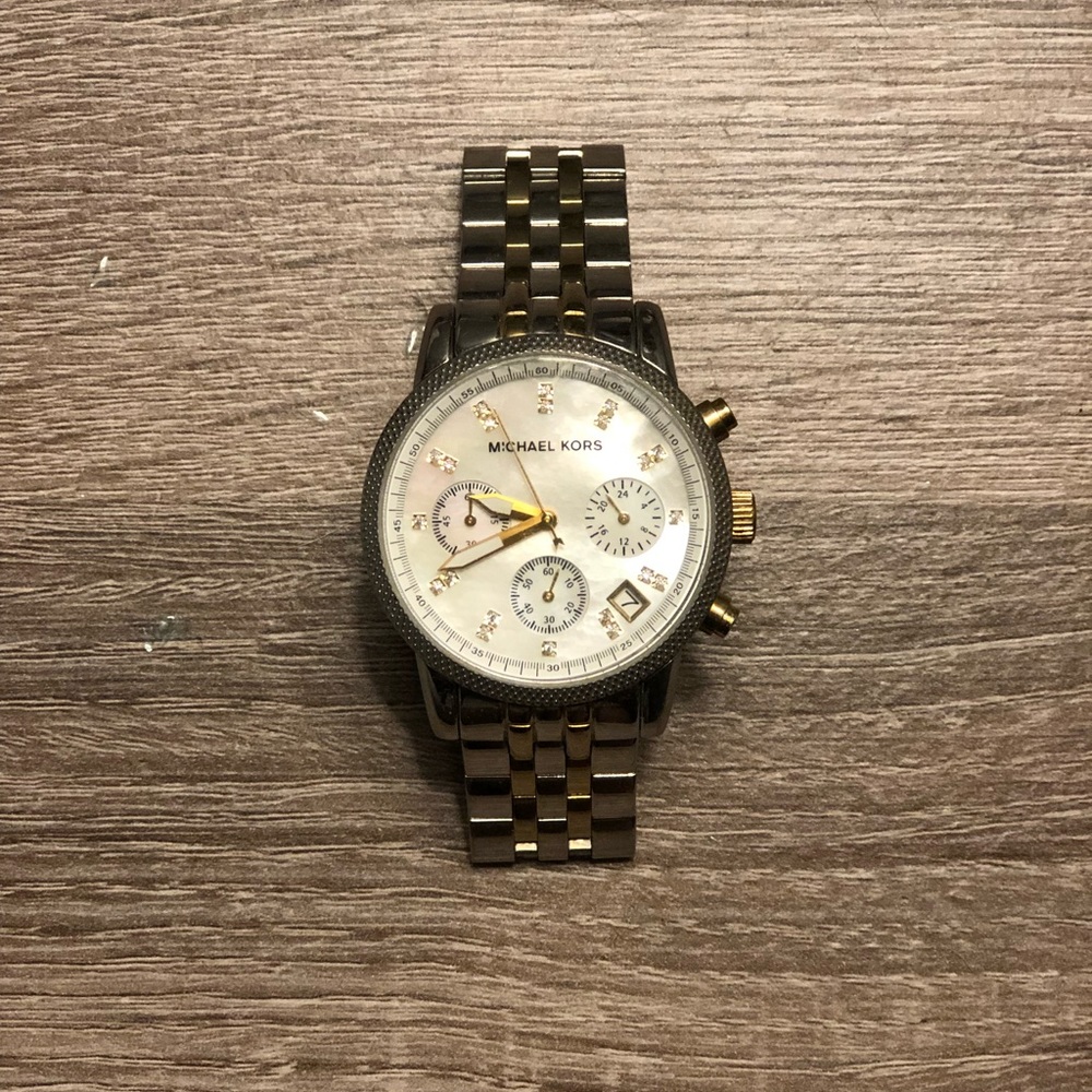 Michael Kors two toned watch